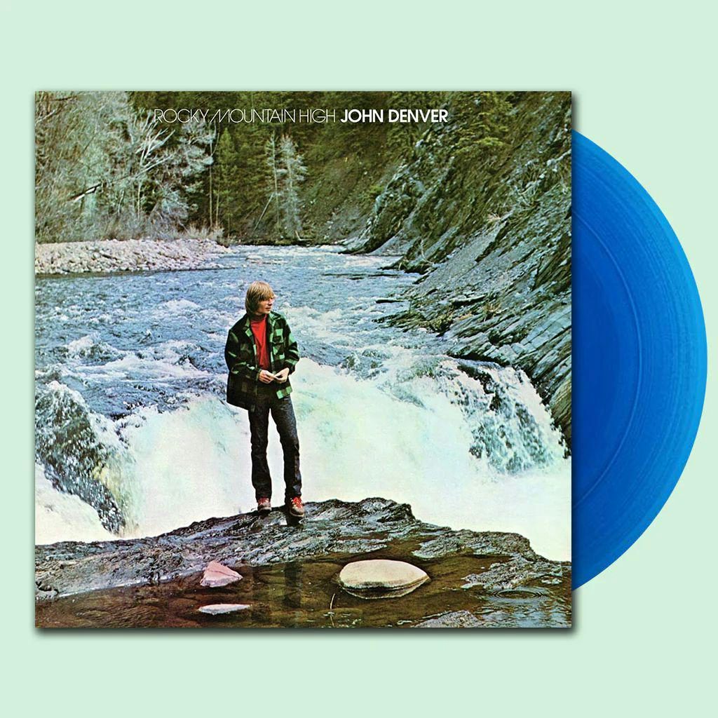 John Denver Rocky Mountain High - Transparent Blue Vinyl Record